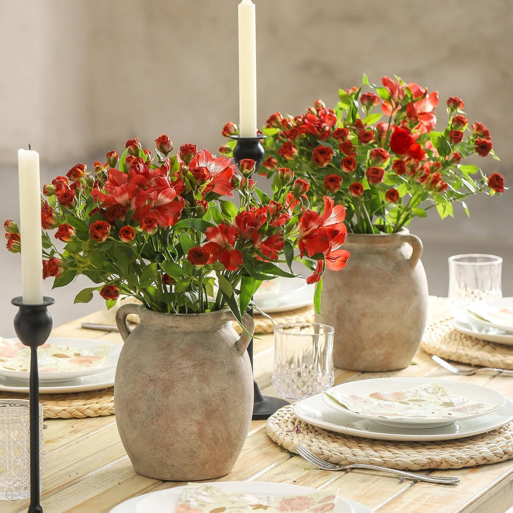 Farmhouse Black Flower Vase — 6" - View 7