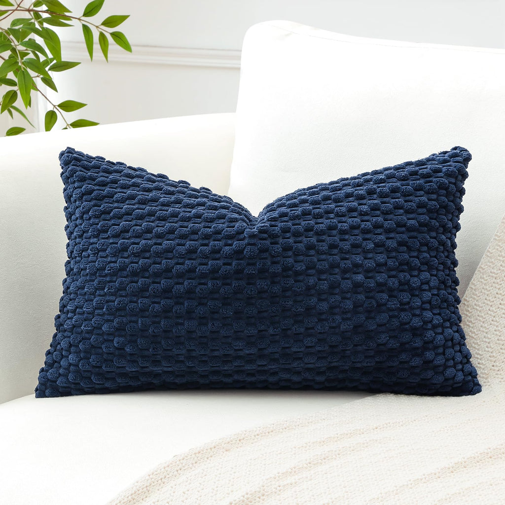 Lumbar Boho Beige Throw Pillow Cover — 24"