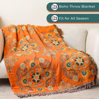 Farmhouse Blue Throw Pillow — 60" - View 6