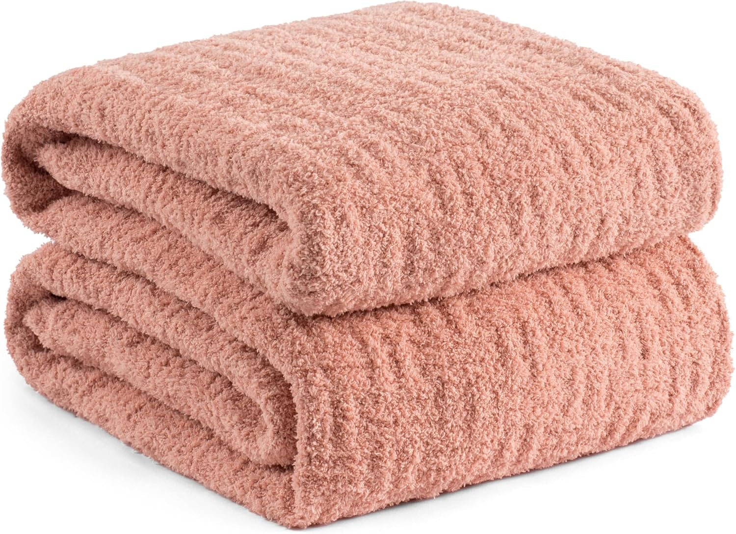 Pom Pom Farmhouse Blue Throw Pillow — 60" — Pink