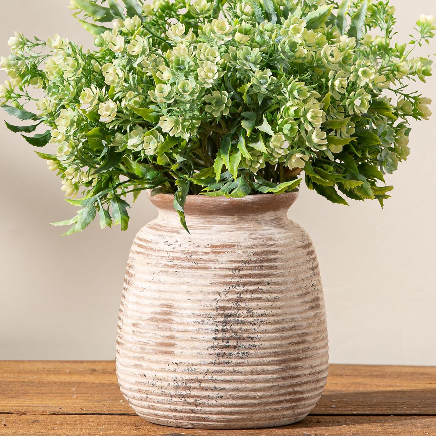 Farmhouse Black Flower Vase — 12.5" — 6“ H - Rustic