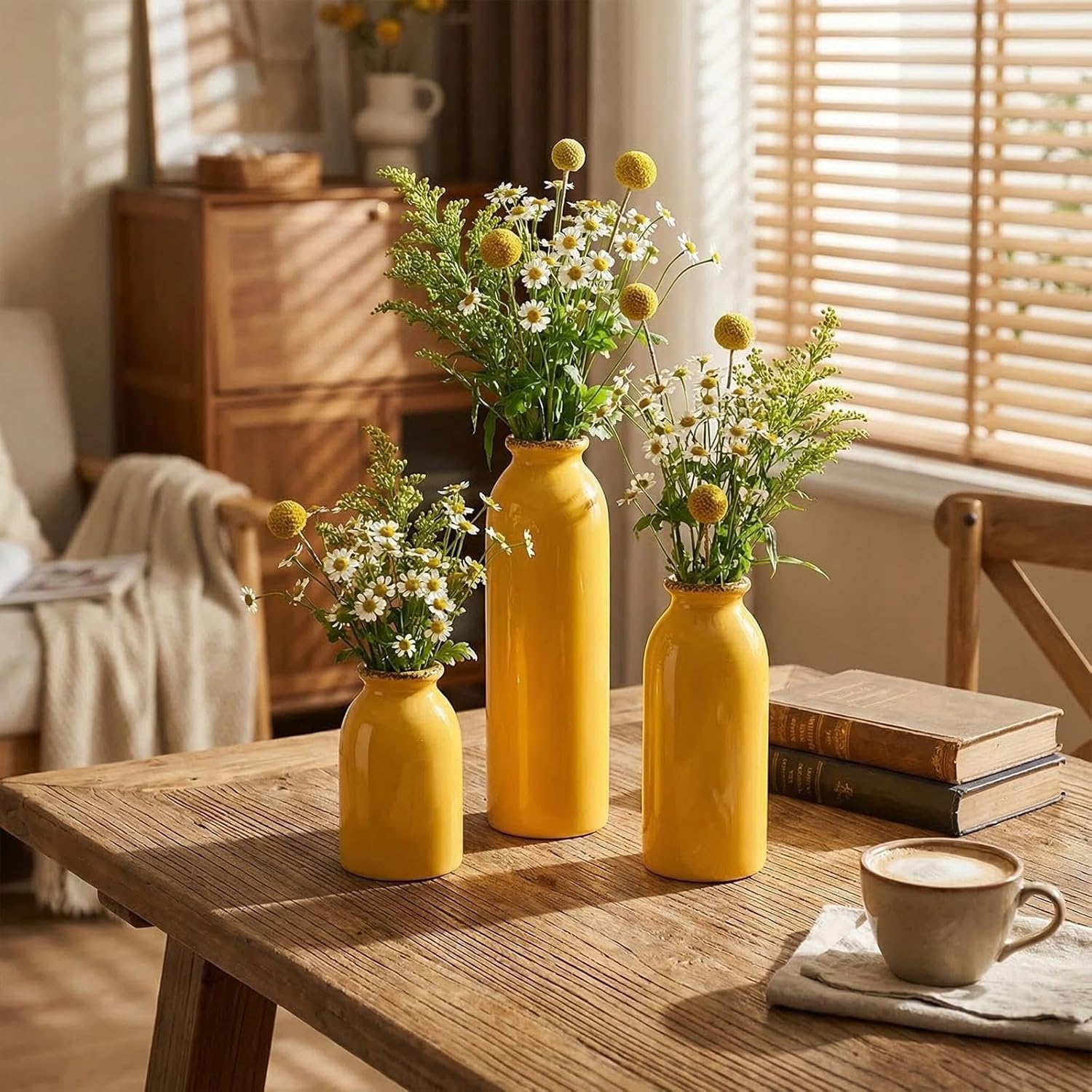 Farmhouse Blue Decorative Vase — Set of 3 - View 5