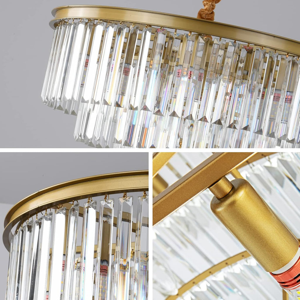 Adjustable Luxe Black Chandelier - View 4