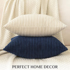 Boho Beige Throw Pillow Cover — 18" - View 6