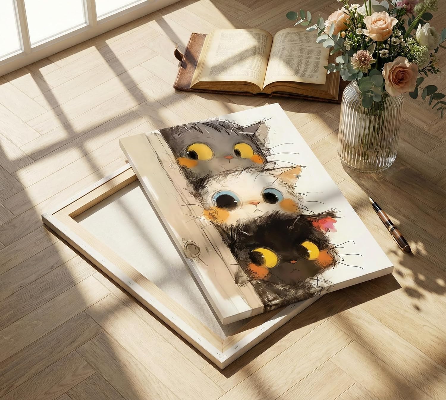 Brown Canvas Wall Art — 12x16 - View 3