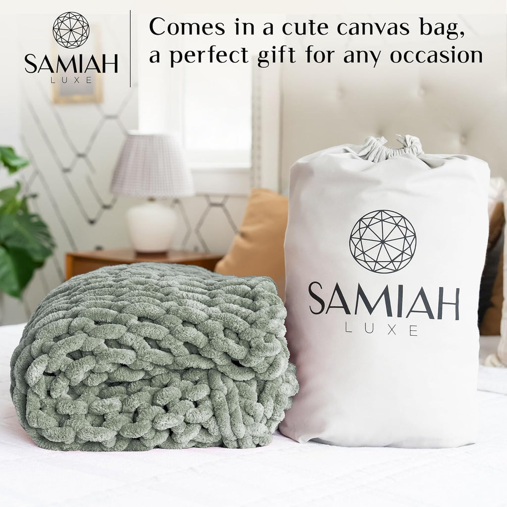 Knit Luxe Beige Throw Pillow — 50x70 - View 9