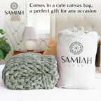 Knit Luxe Beige Throw Pillow — 50x70 - View 9