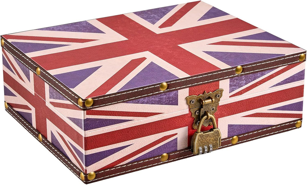 Black Storage Basket — 10.6" — Red/Unionjack-10.6"×8.3"×3.7"