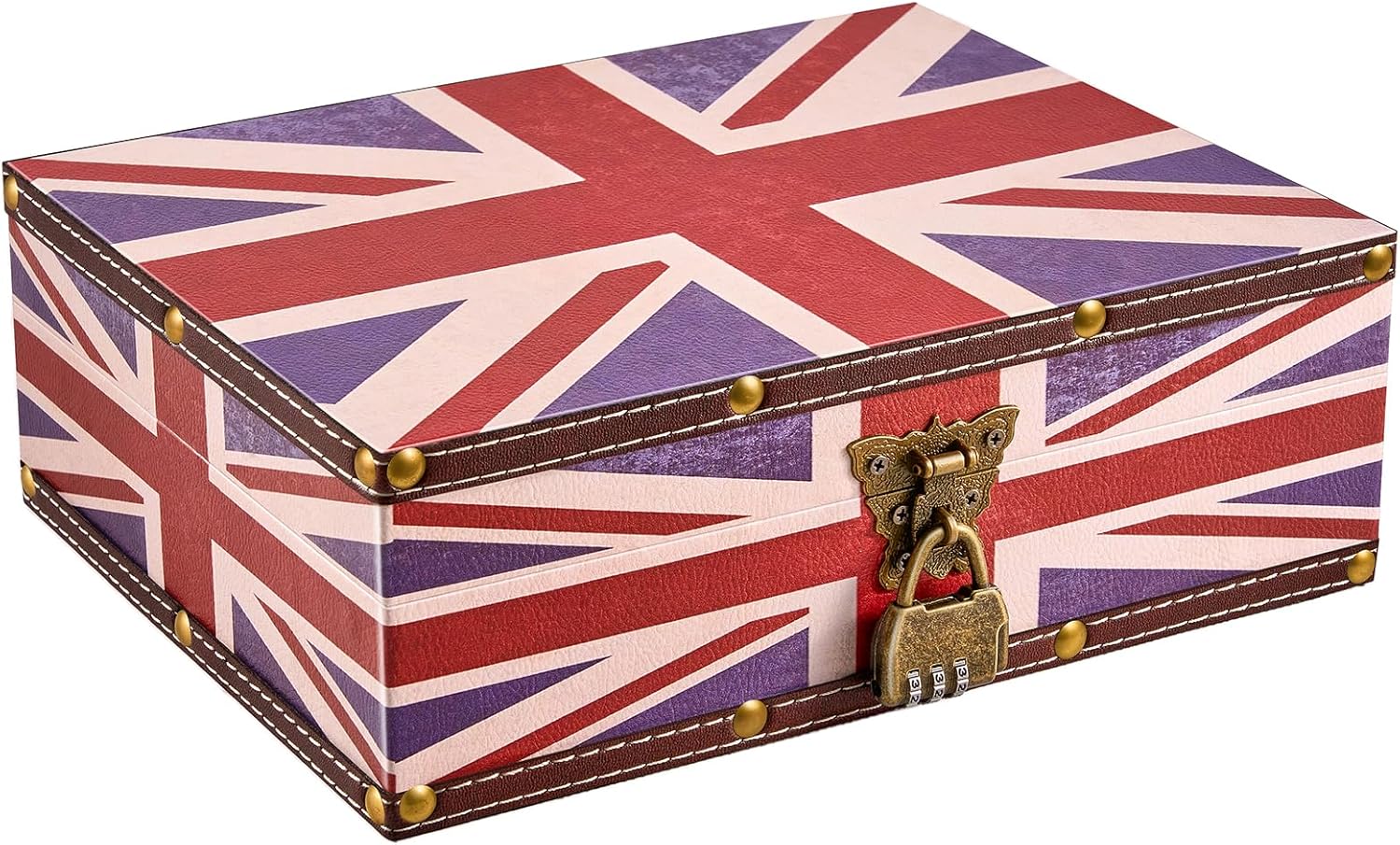 Black Storage Basket — 10.6" — Red/Unionjack-10.6"×8.3"×3.7"