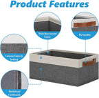 Beige Storage Bin — 11.8" - View 4