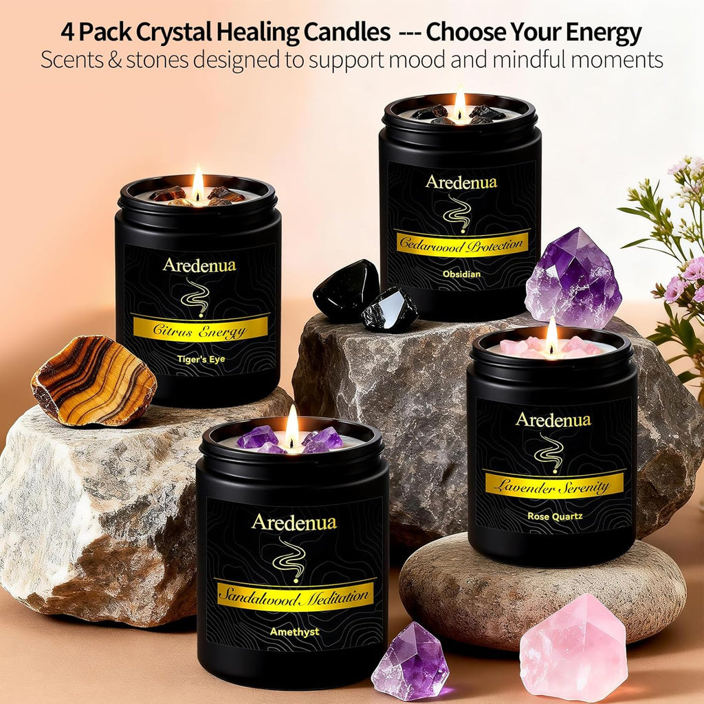 Soy Wax Luxe Wood Scented Candle - View 5