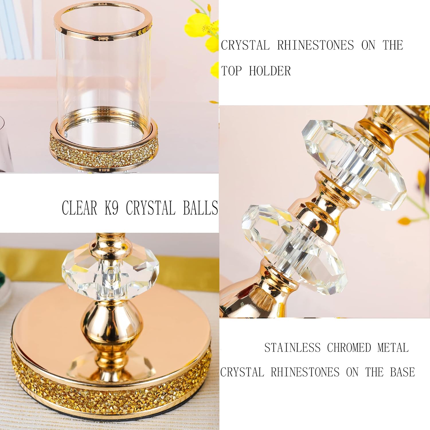 Luxe Glass Pillar Candle - View 2