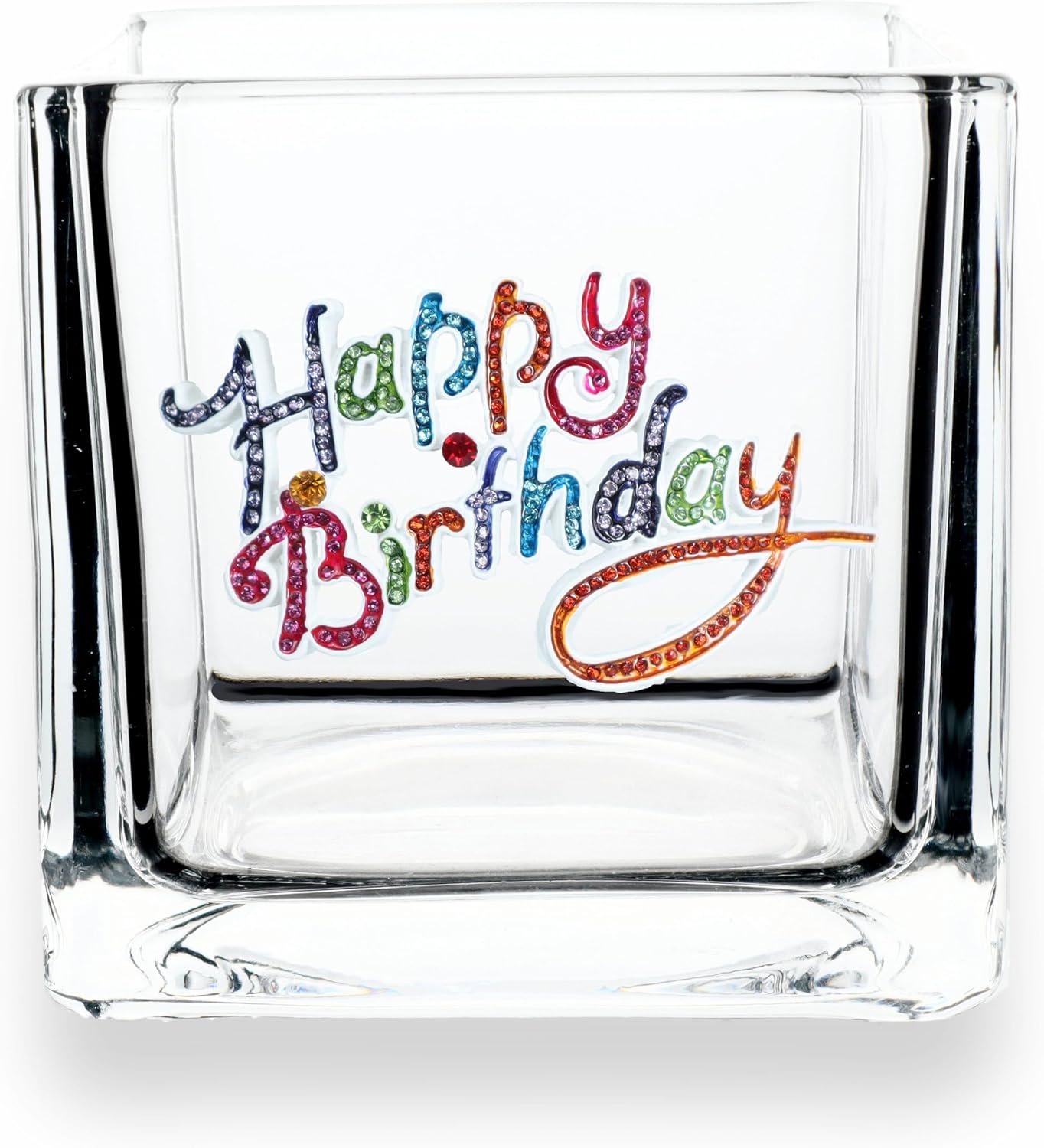 Beige Candle — 4x4 — Happy Birthday