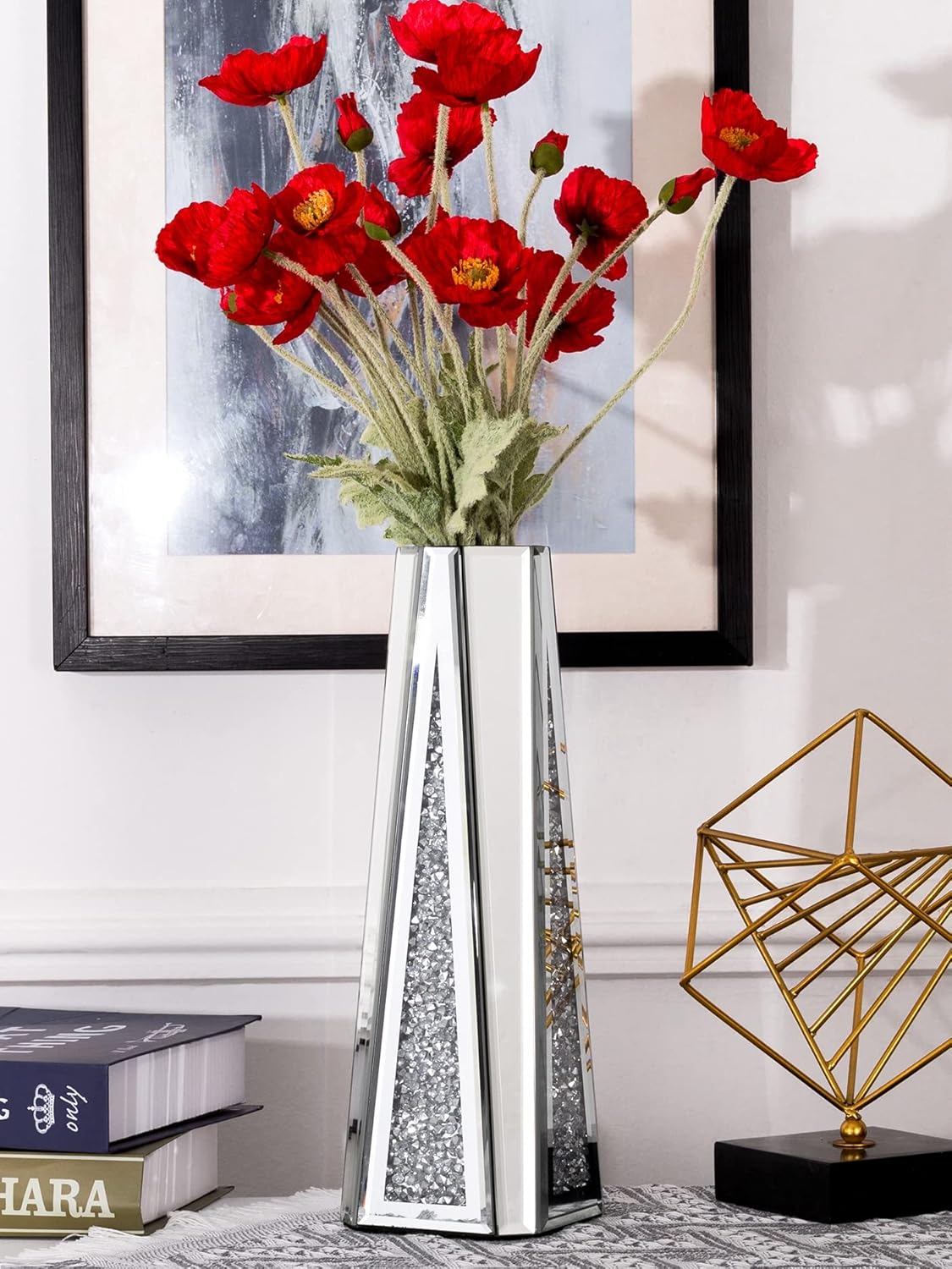 Luxe Glass Mirror — 12" — Crushed Diamond