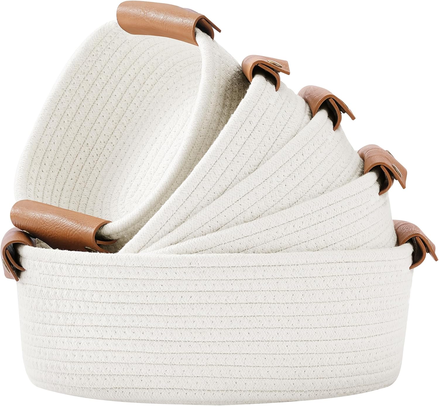 Boho Beige Vase — White-5Pcs