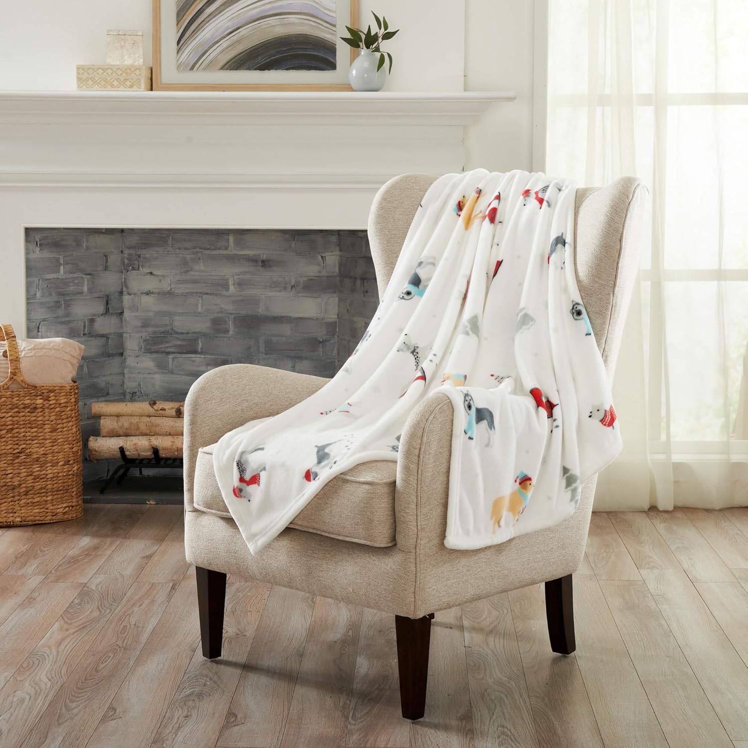 Velvet Luxe Brown Throw Pillow — Pups in the Snow