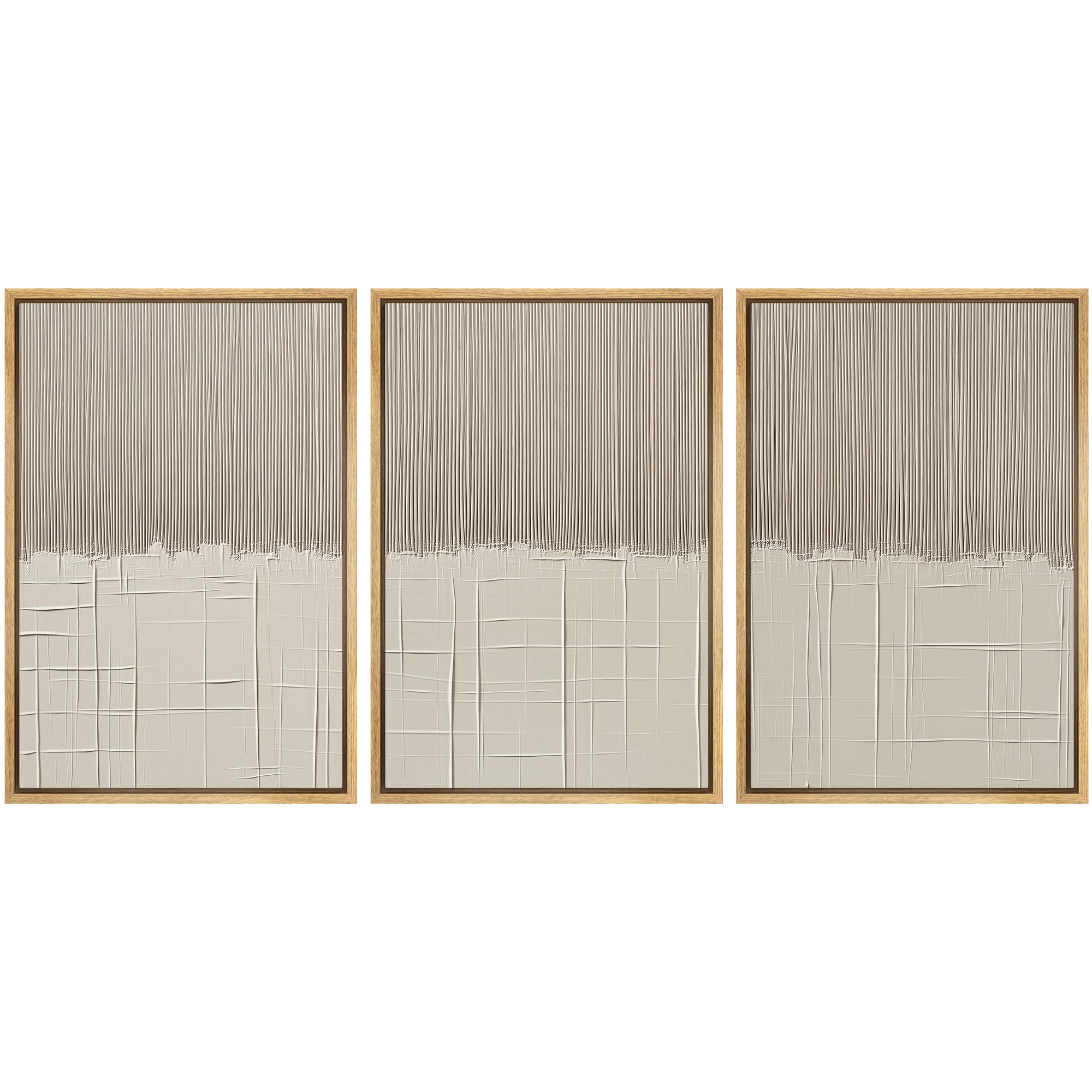 Framed Boho Fabric Wall Art — 24"