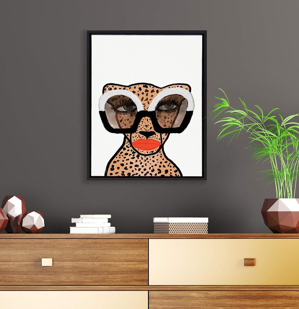Framed Modern Beige Canvas Wall Art — 18" - View 4