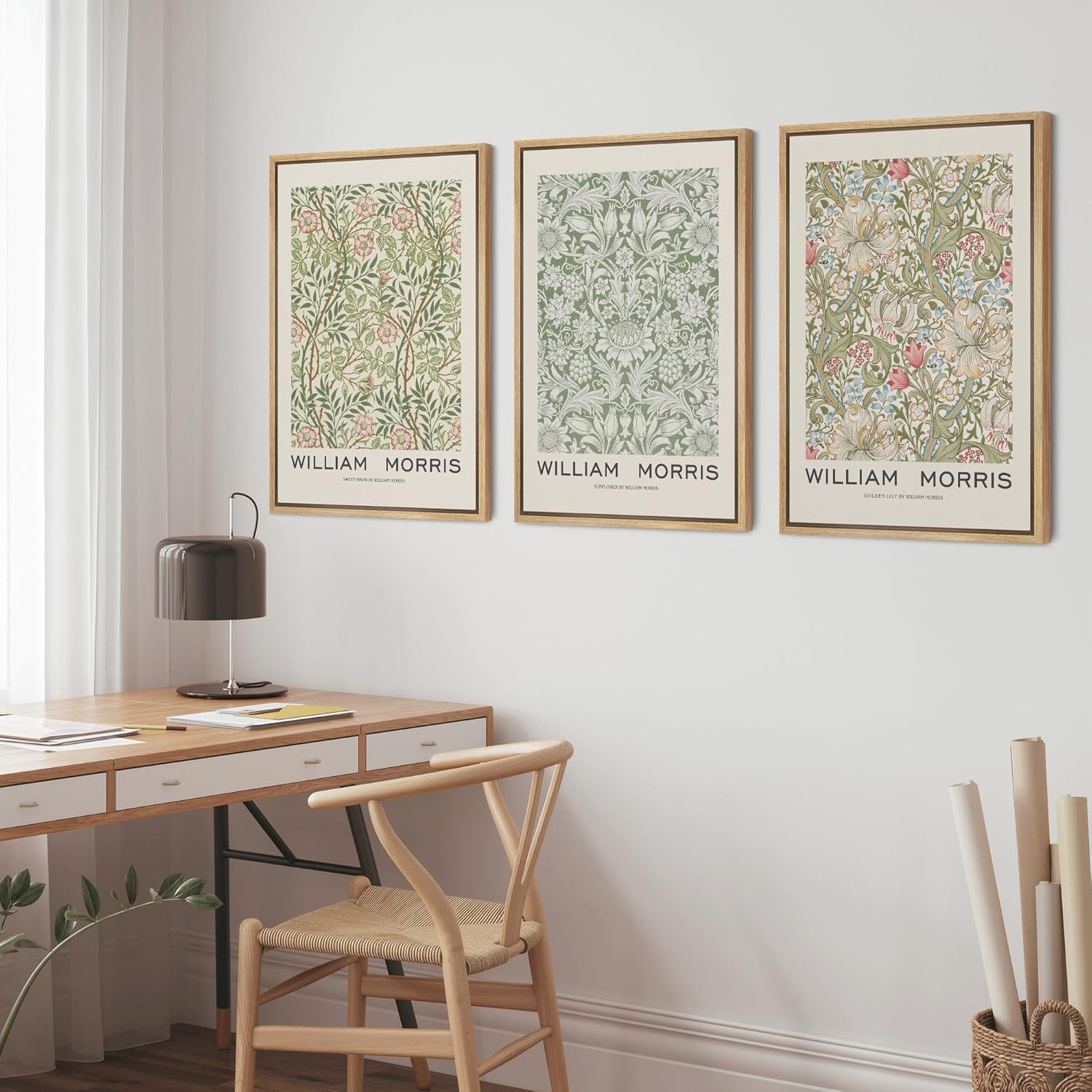 Framed Farmhouse Green Wall Art — 16" - View 4