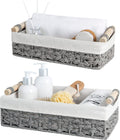 Beige Storage Basket — Set of 2 — Grey