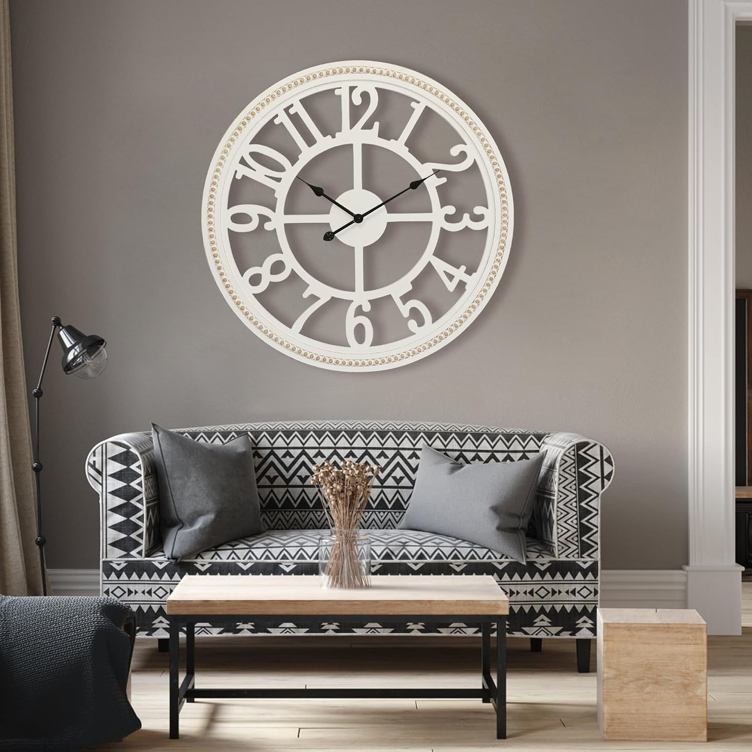 Battery Operated Boho Brown Wall Decor — 30" - View 6
