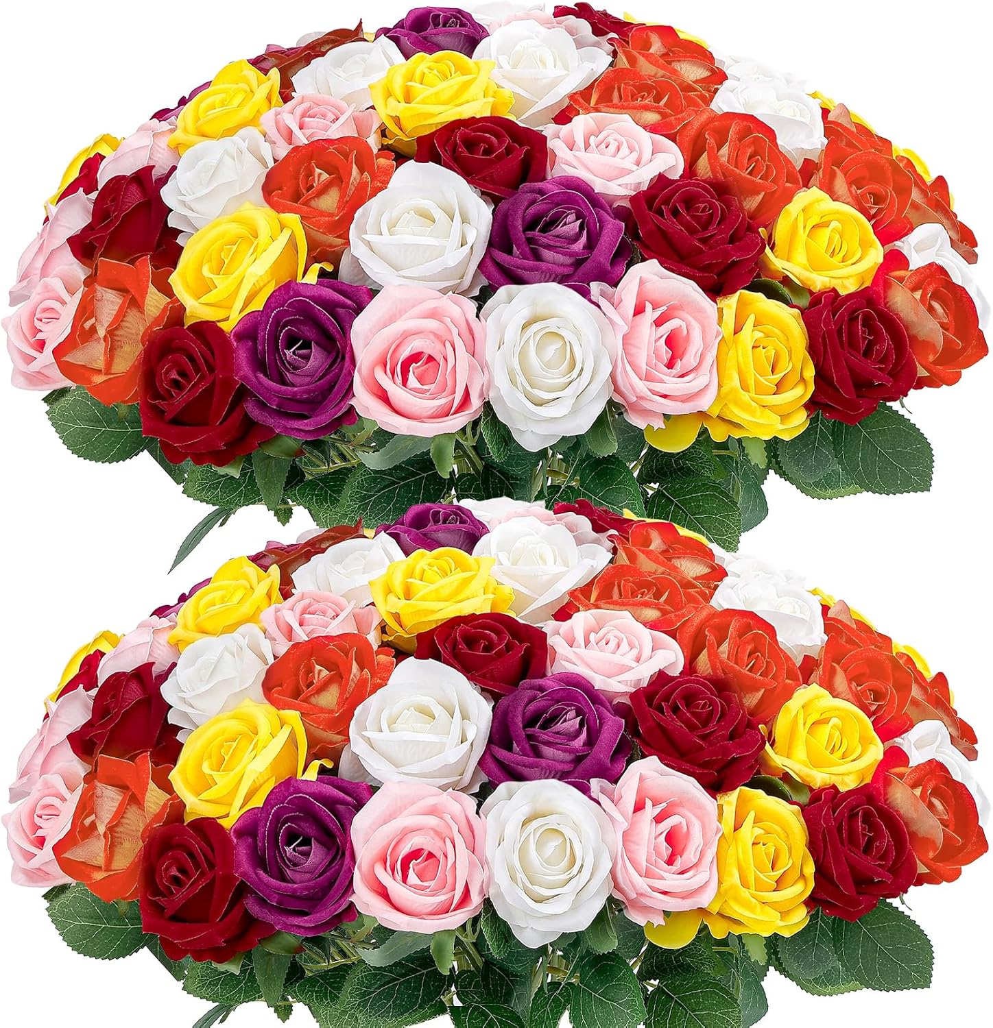 Velvet Luxe Black Artificial Flowers — Mix Color