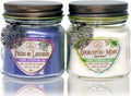 Soy Wax Green Candle — Eucalyptus Mint + Fields of Lavender