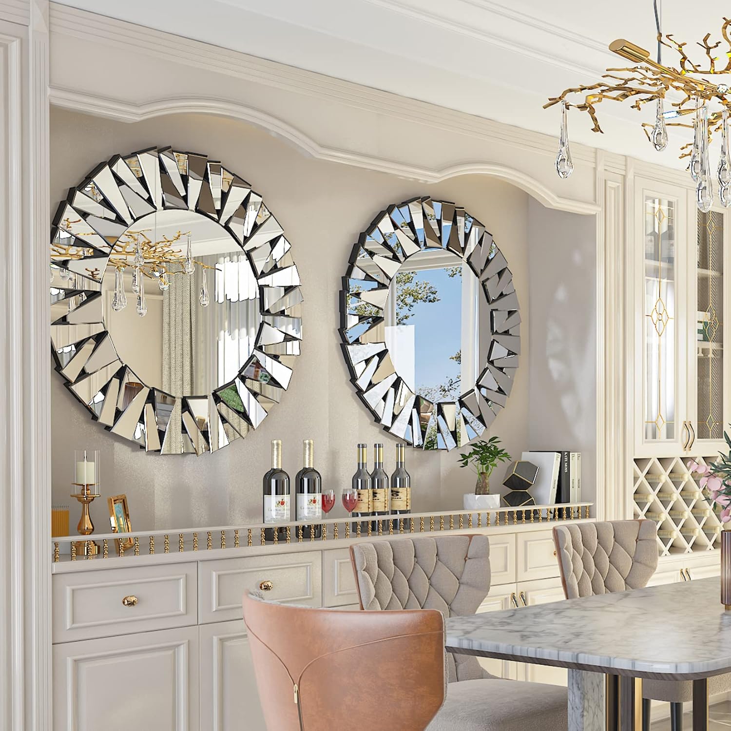 Beveled Glass Mirror — 5" - View 4