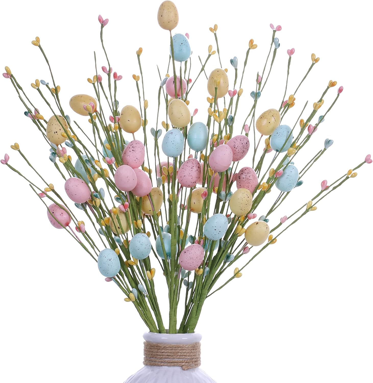 Pink Artificial Plant — Pink/Yellow/Cyan