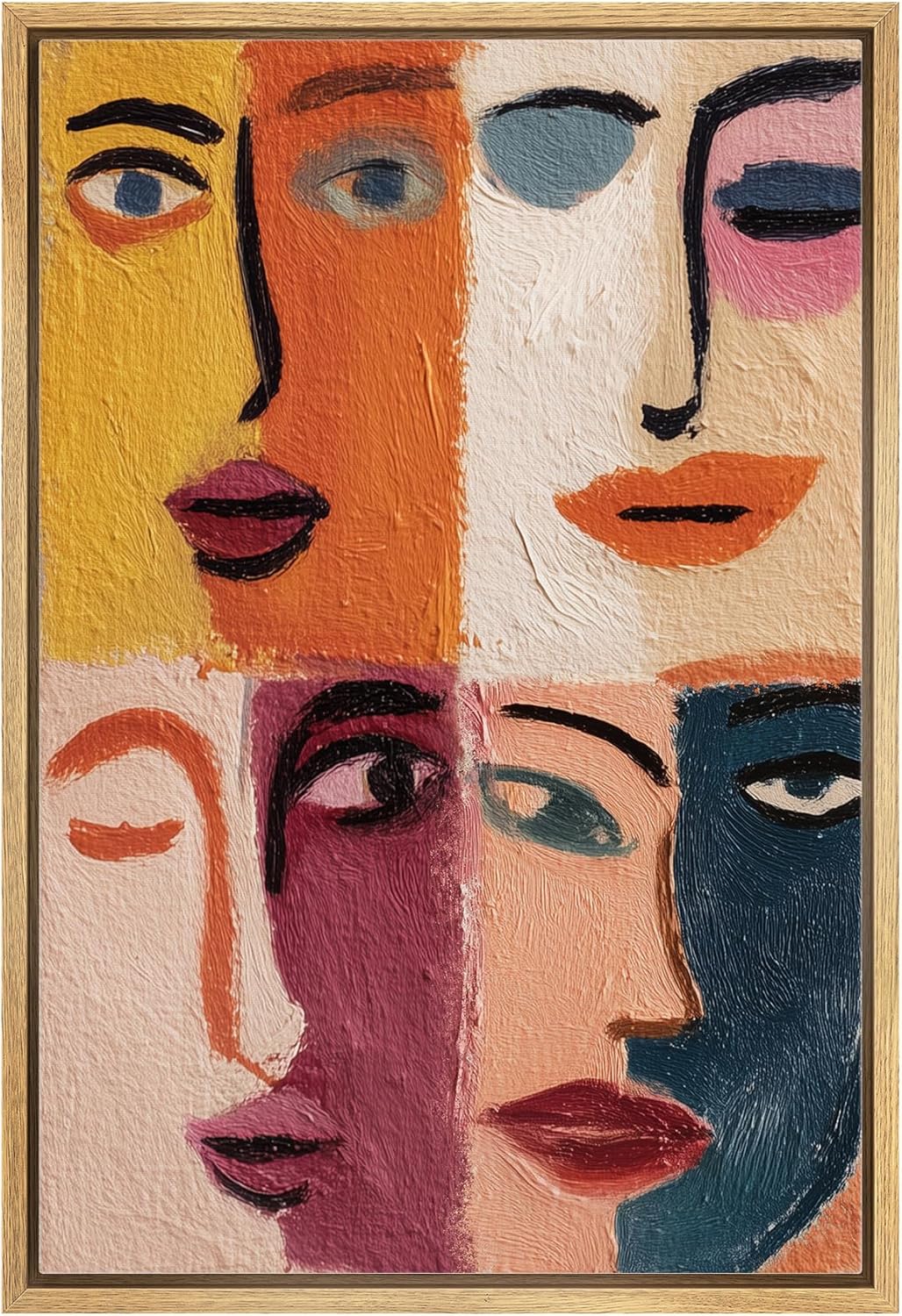 Framed Modern Fabric Wall Art — 24" — 24"L x 16"W