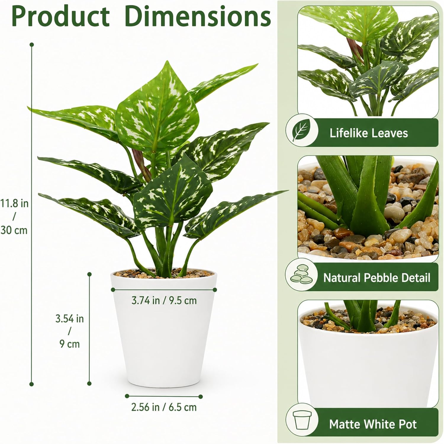 Artificial Plant — 8" - View 3