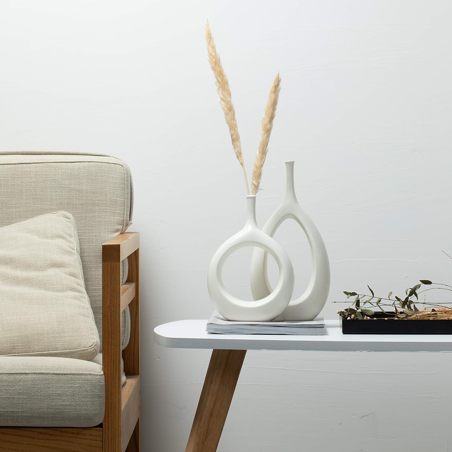 Mid-Century Ceramic Vase Set - View 2