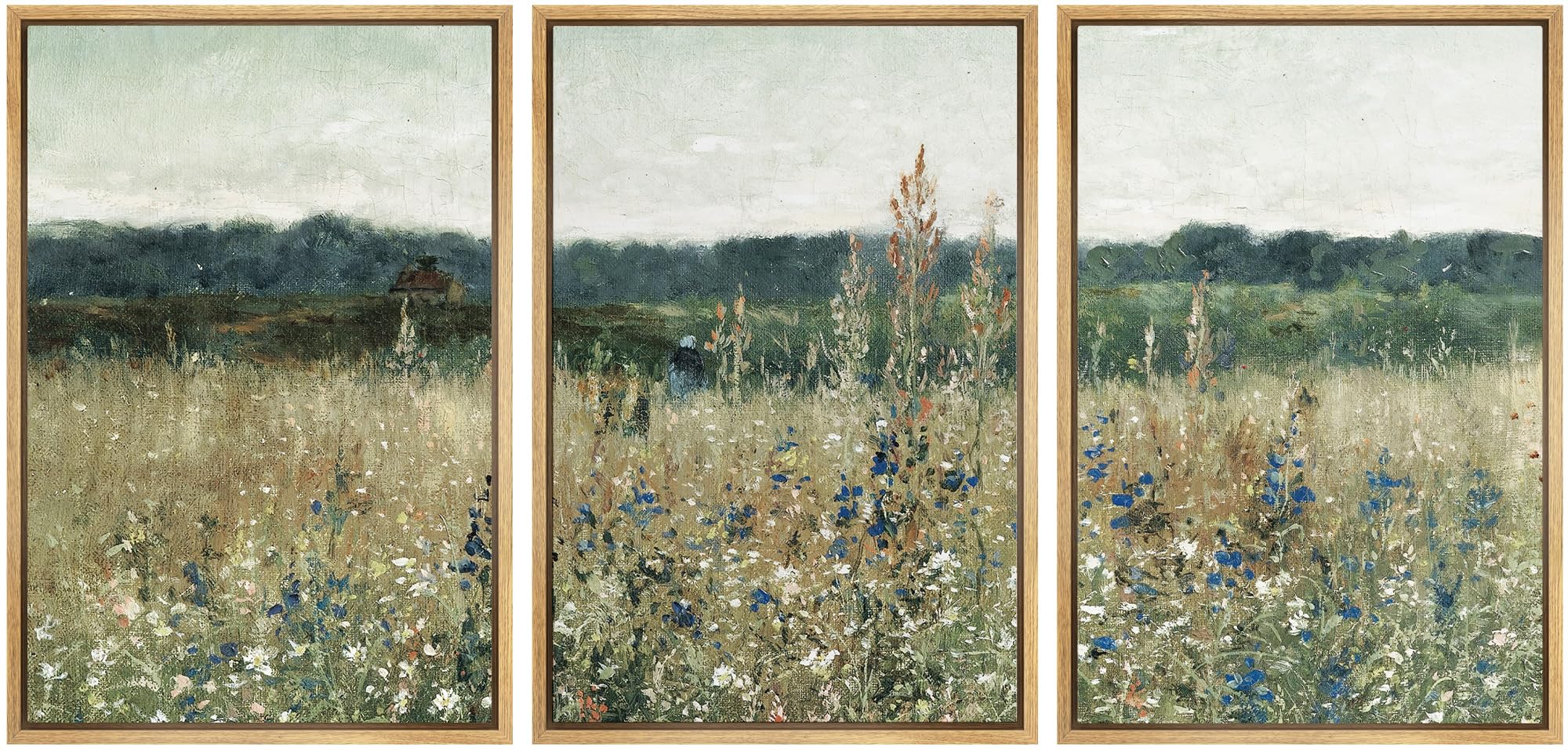 Framed Farmhouse Fabric Wall Art — 24"