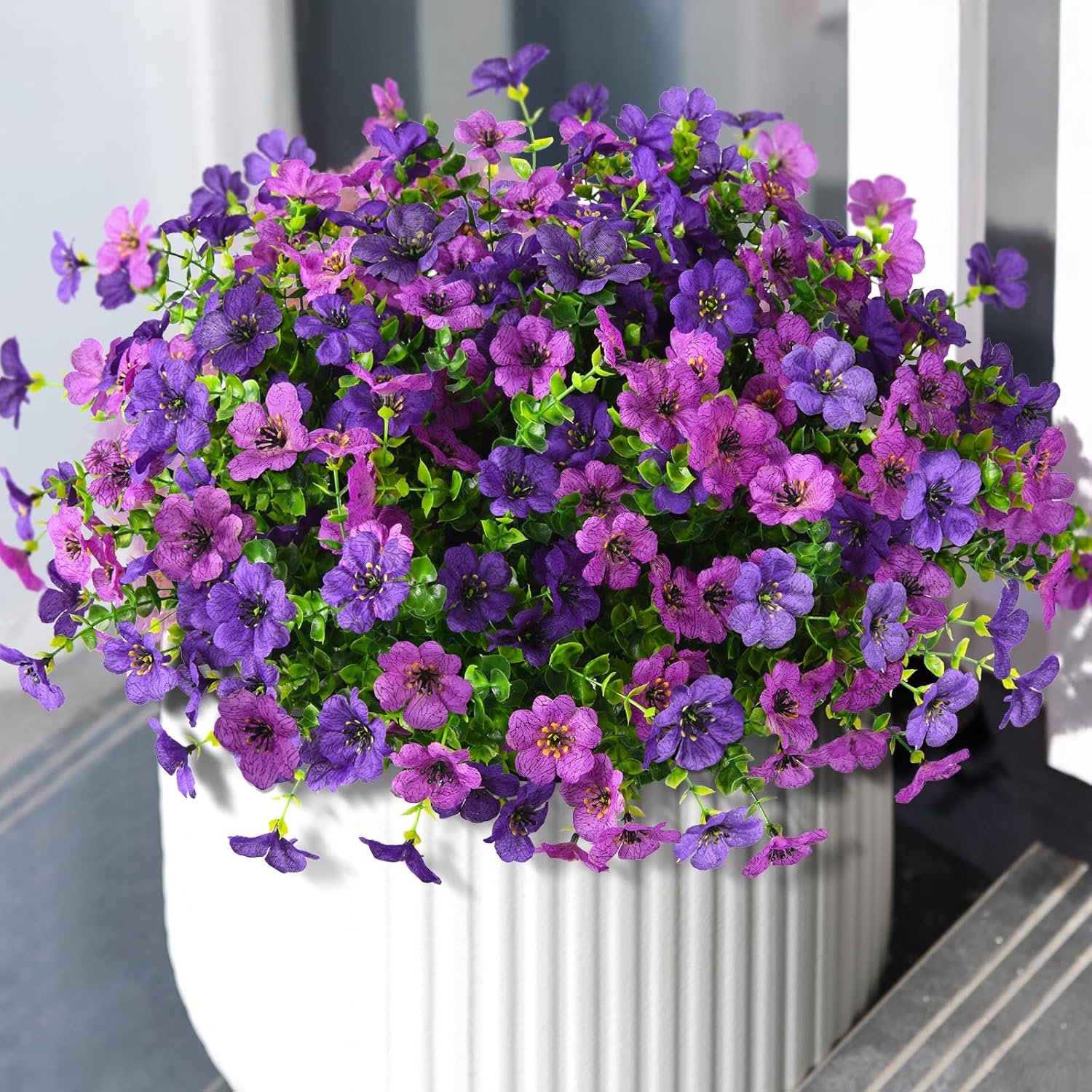 Orange Faux Plant — Dark Orchid