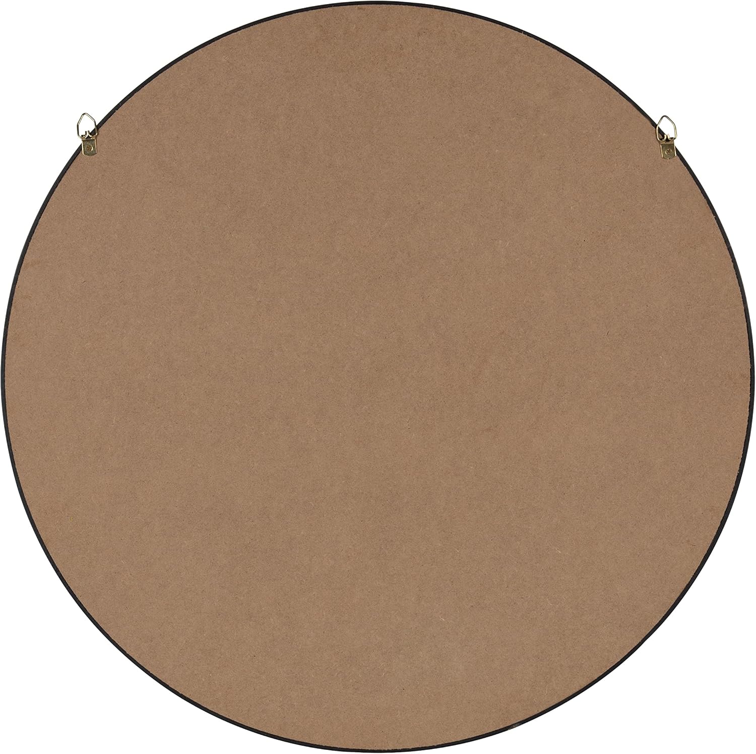 Round Modern Wood Wall Mirror — 21.6" - View 5