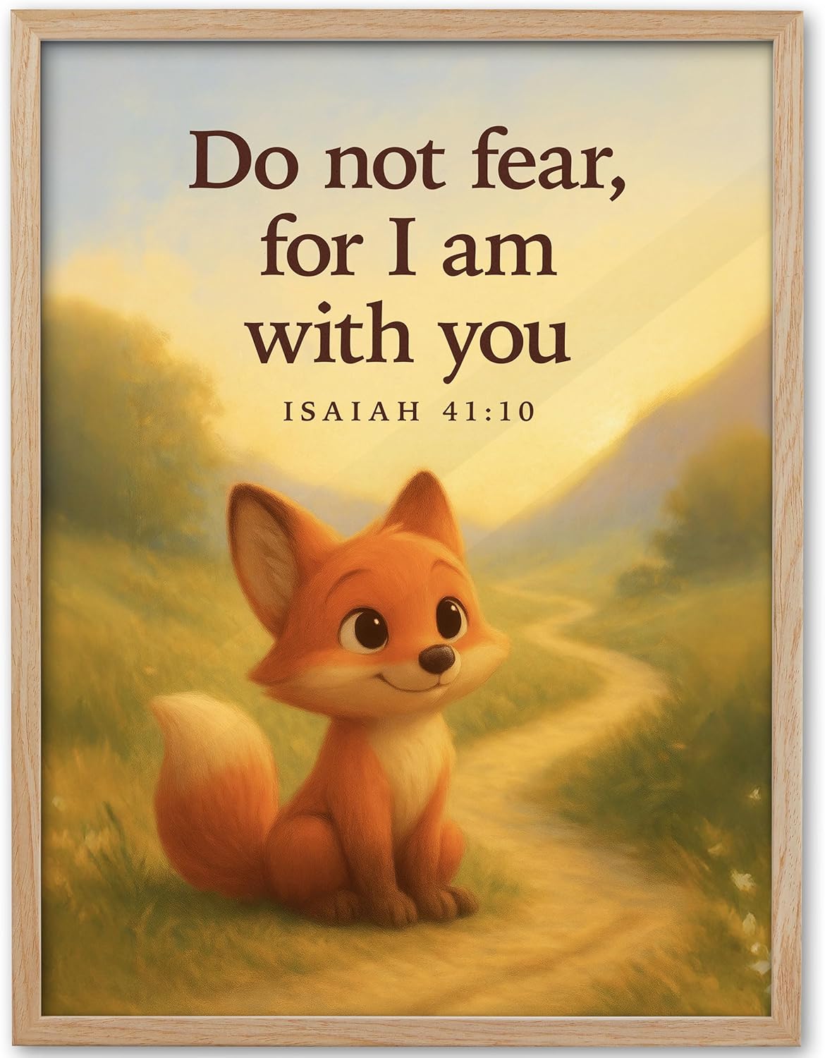 Blue Framed Wall Art — 16" — Companion of God-Framed