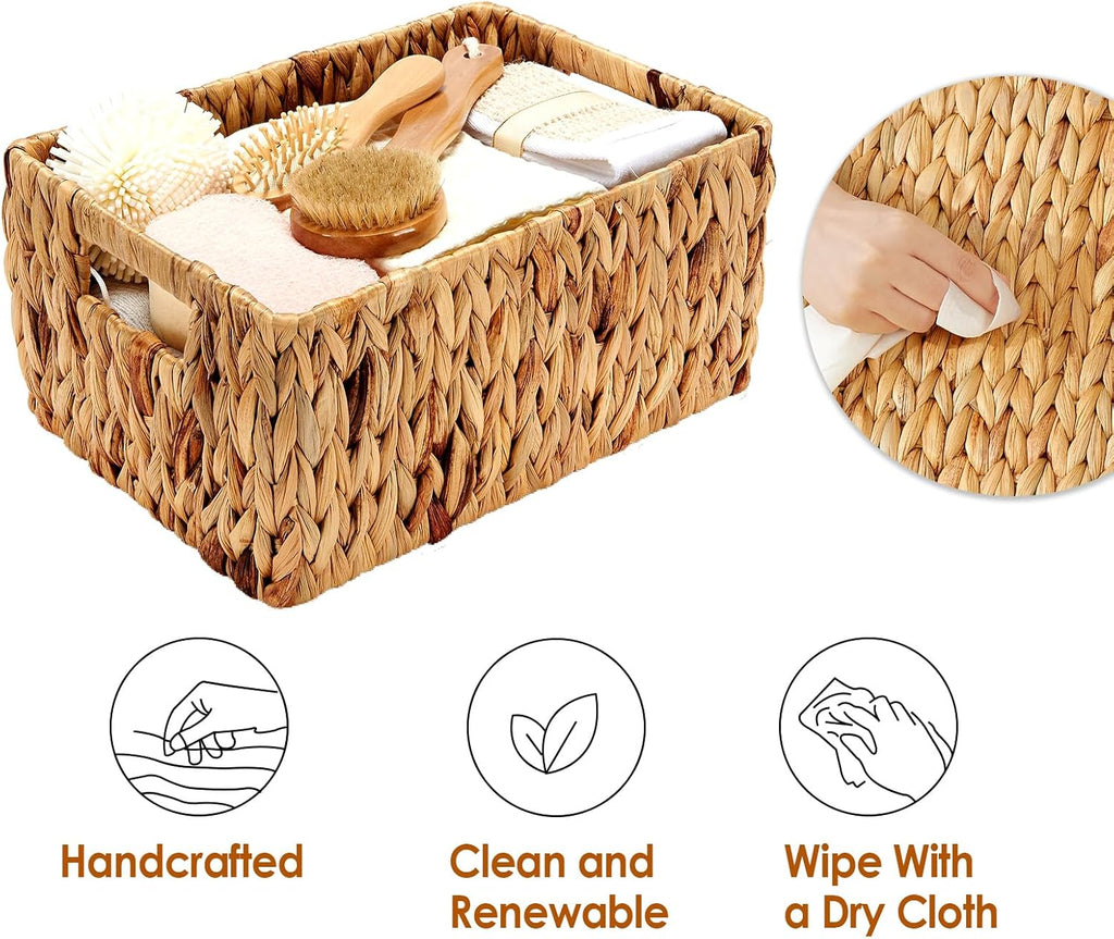 Rectangular Rattan Storage Basket — 15" - View 7