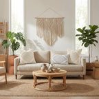 Boho Beige Throw Pillow Cover — 18" - View 8