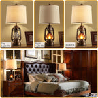 USB Charging Farmhouse Gold Desk Lamp — 22" - View 3