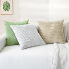 Boho Beige Throw Pillow Cover — 18" - View 4