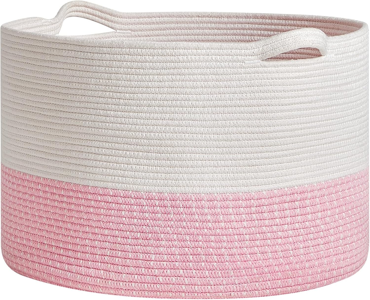 Boho Beige Throw Pillow — 22" — White & Pink