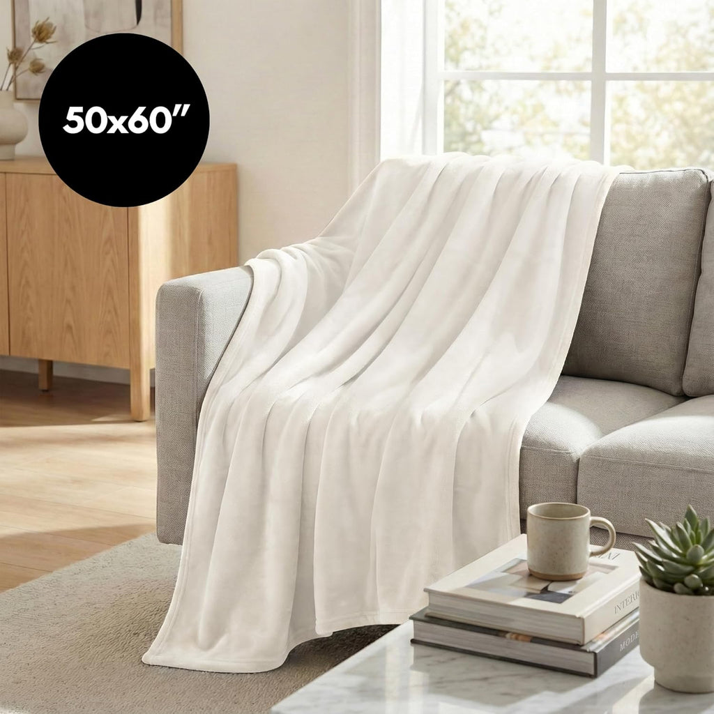 Beige Throw Pillow — 50x60 - View 2