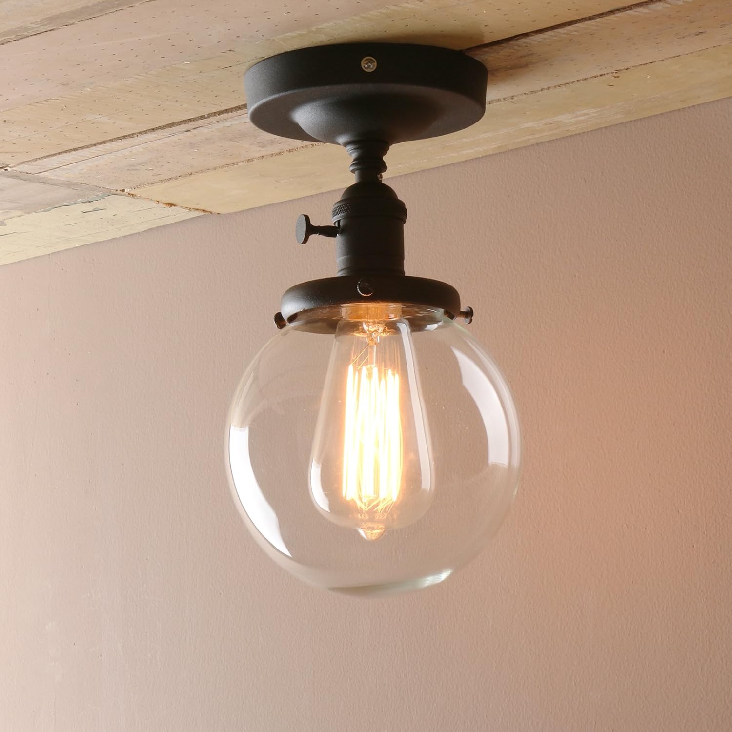 Vintage Luxe Black Pendant Light — Black