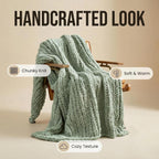 Knit Beige Throw Pillow — 50" - View 5