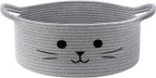 Boho Beige Storage Basket — 9.8" — Gray