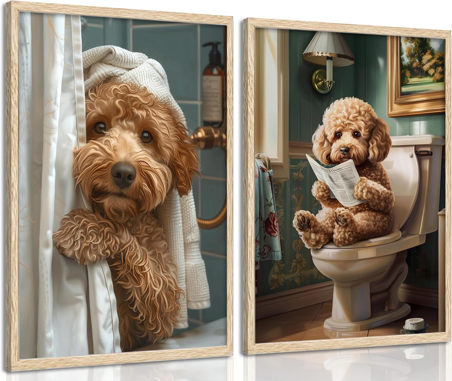 Metal Canvas Wall Art — 16" — Dog Poster