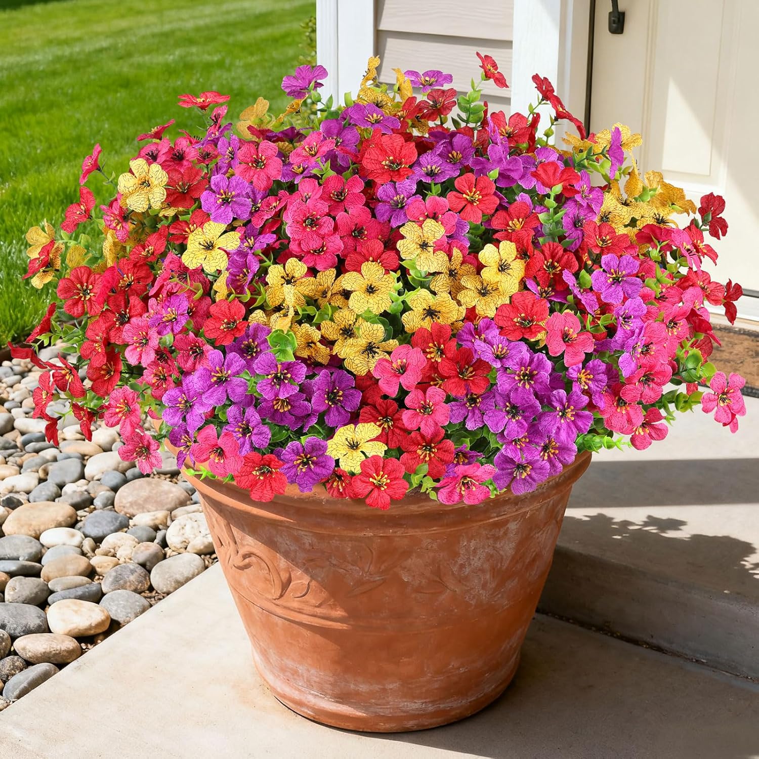 Blue Artificial Plant — Mix 4 Colors