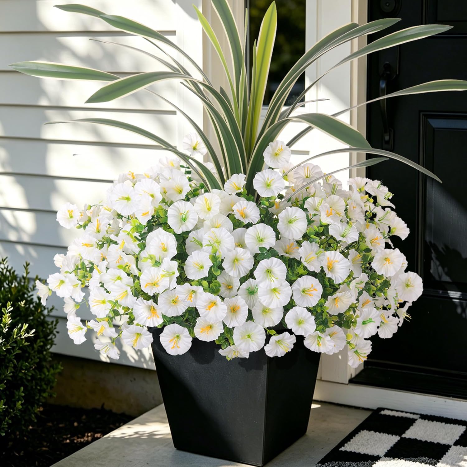 Pink Artificial Flowers — White