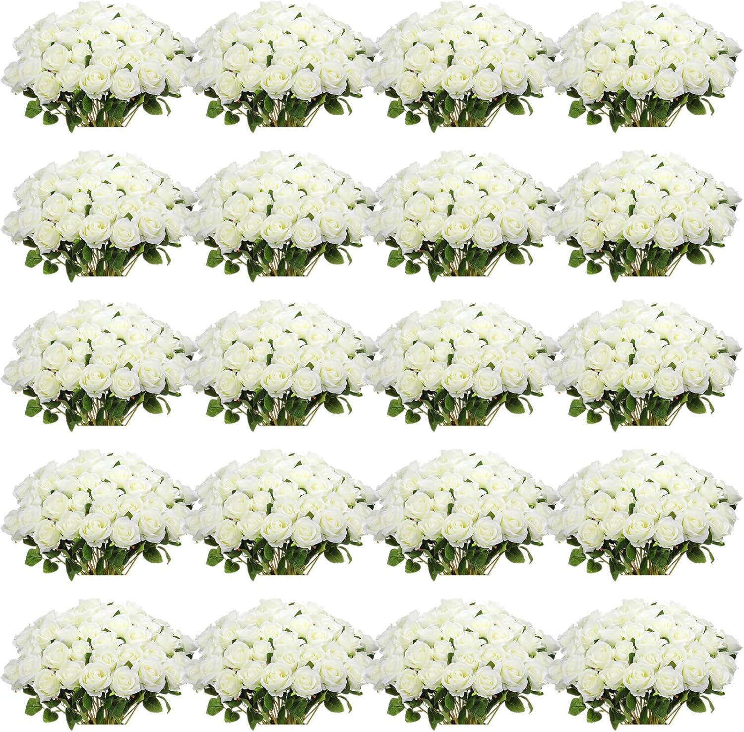 Beige Artificial Plant — White
