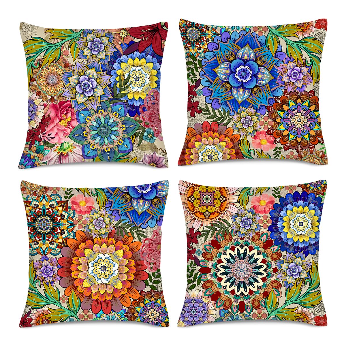 Boho Black Cushion Cover — 18"